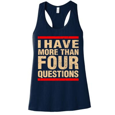 I Have More Than Four Questions Passover Womens Tank Top
