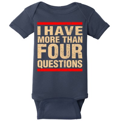 I Have More Than Four Questions Passover Baby Bodysuit