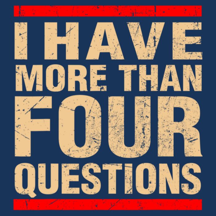 I Have More Than Four Questions Passover Visor