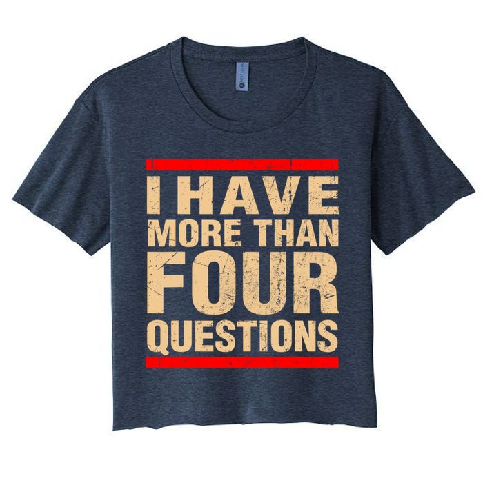 I Have More Than Four Questions Passover Crop Top