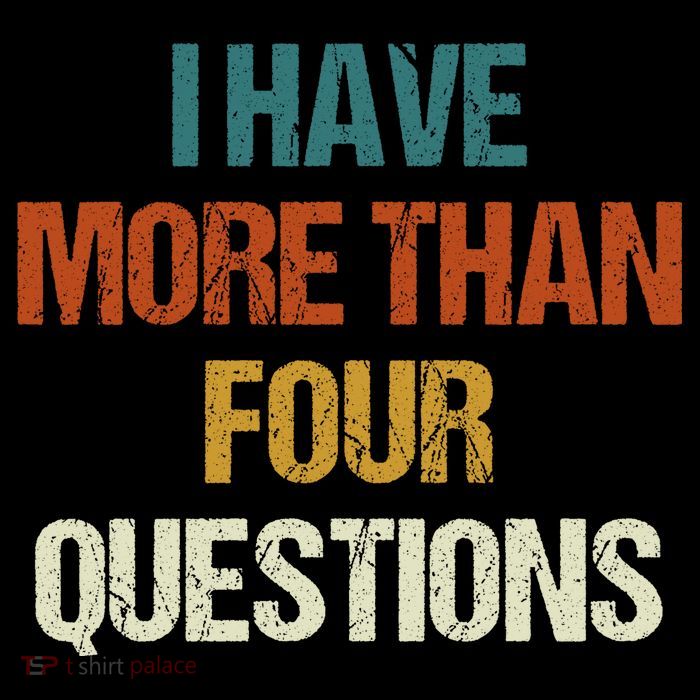 I Have More Than Four Questions Funny Passover Seder Flat Bill Trucker Hat
