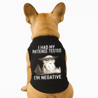 I Had My Patience Tested I'm Negative Cat Funny Sarcasm Doggie Tank
