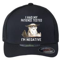 I Had My Patience Tested I'm Negative Cat Funny Sarcasm Flexfit Unipanel Trucker Cap