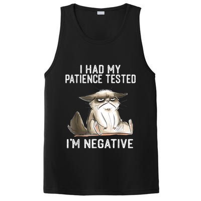 I Had My Patience Tested I'm Negative Cat Funny Sarcasm PosiCharge Competitor Tank