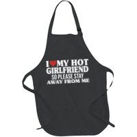 I Heart My Hot Girlfriend So Please Stay Sway From Me Apron