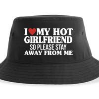 I Heart My Hot Girlfriend So Please Stay Sway From Me Sustainable Bucket Hat