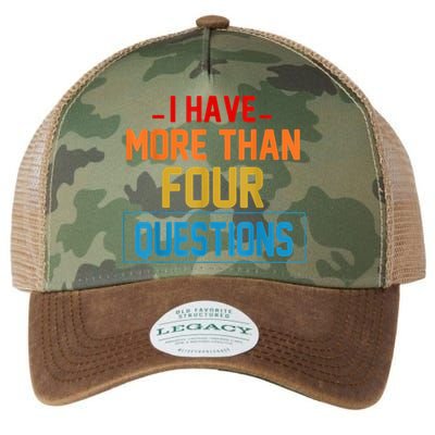 I Have More Than Four Questions Passover Legacy Tie Dye Trucker Hat