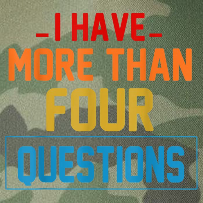 I Have More Than Four Questions Passover Legacy Tie Dye Trucker Hat