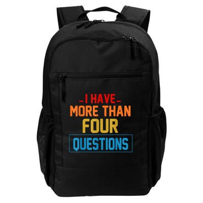 I Have More Than Four Questions Passover Backpack