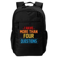I Have More Than Four Questions Passover Backpack