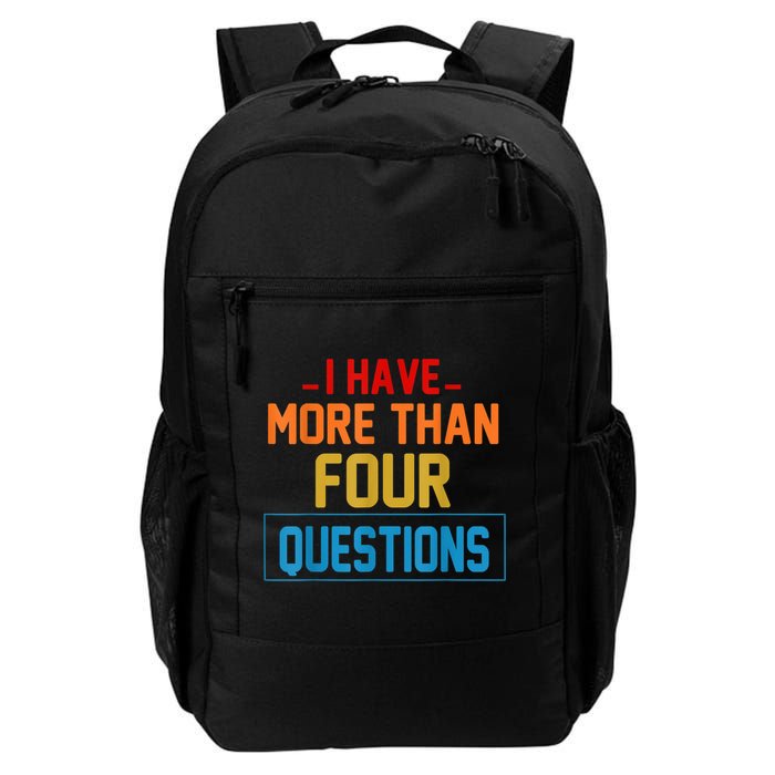 I Have More Than Four Questions Passover Backpack