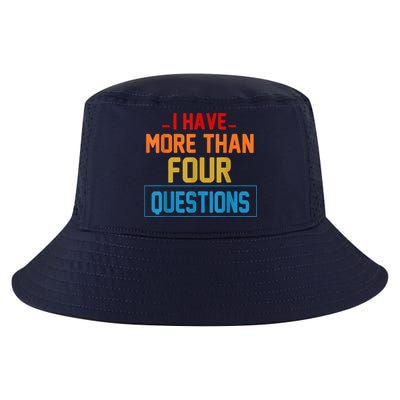 I Have More Than Four Questions Passover Cool Comfort Performance Bucket Hat