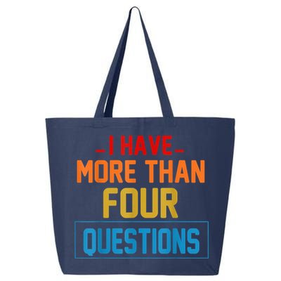 I Have More Than Four Questions Passover 25L Jumbo Tote