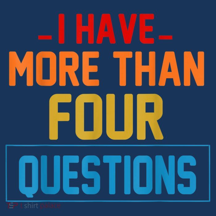 I Have More Than Four Questions Passover Pom Pom 12in Knit Beanie