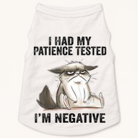 I Had My Patience Tested I'm Negative Cat Funny Sarcasm Doggie Tank