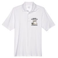 I Had My Patience Tested I'm Negative Cat Funny Sarcasm Men's Origin Performance Pique Polo