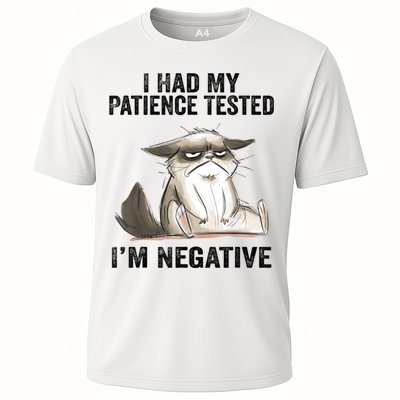I Had My Patience Tested I'm Negative Cat Funny Sarcasm Performance Shirt