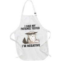 I Had My Patience Tested I'm Negative Cat Funny Sarcasm Apron