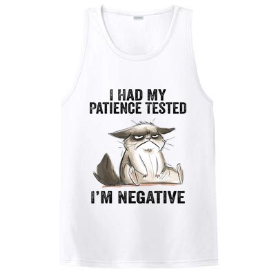 I Had My Patience Tested I'm Negative Cat Funny Sarcasm PosiCharge Competitor Tank