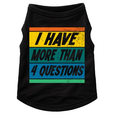 I Have More Than 4 Questions Passover Vintage Doggie Tank