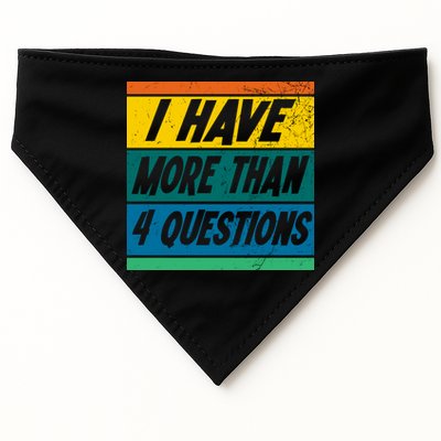 I Have More Than 4 Questions Passover Vintage USA-Made Doggie Bandana