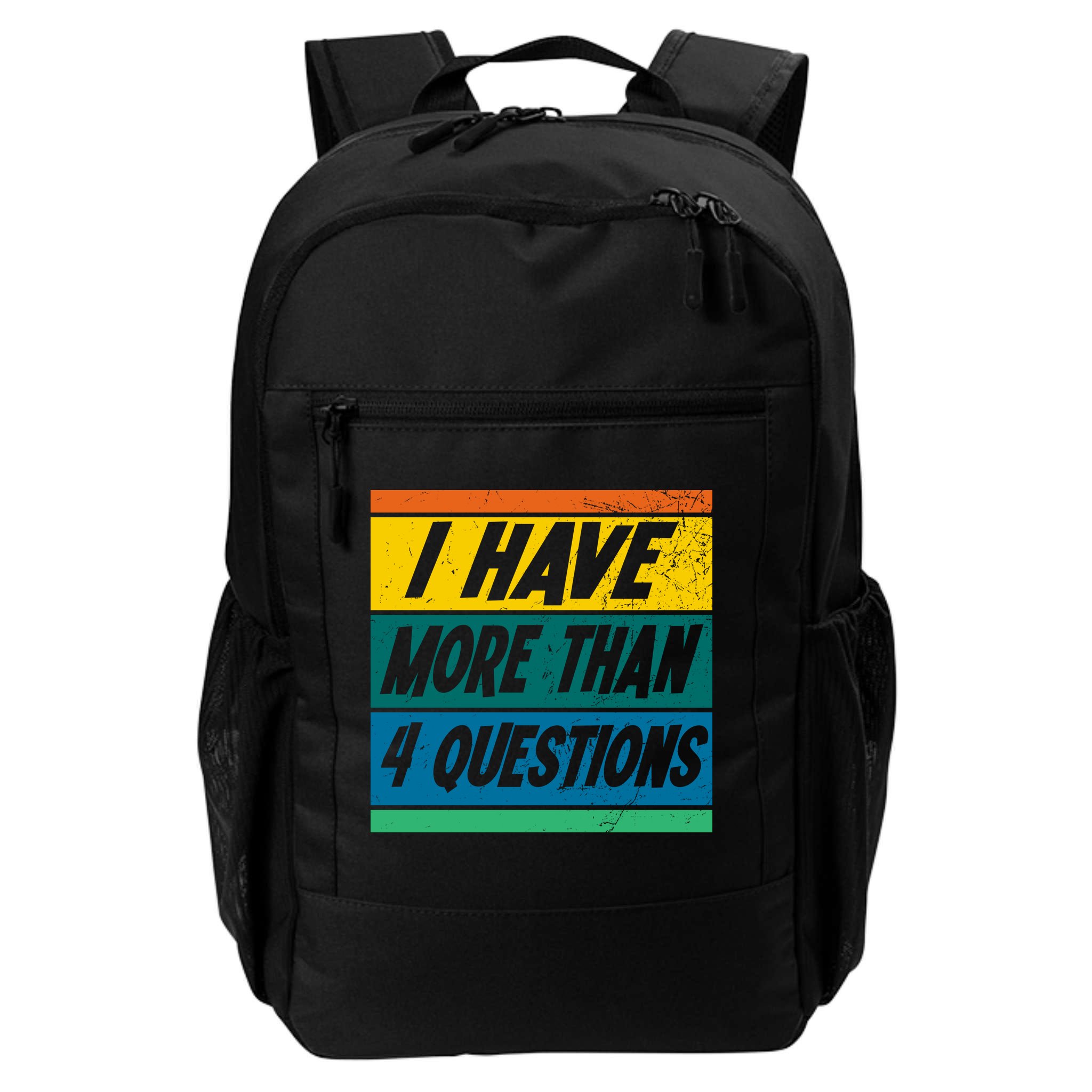 I Have More Than 4 Questions Passover Vintage Backpack