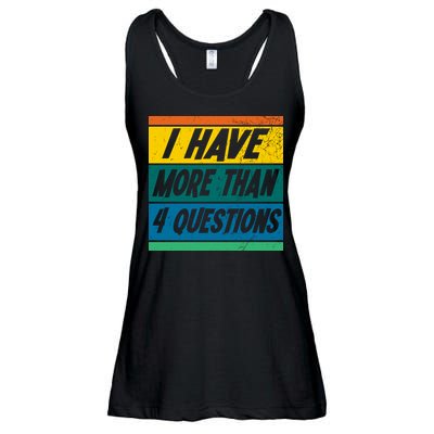 I Have More Than 4 Questions Passover Vintage Ladies Essential Flowy Tank
