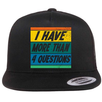 I Have More Than 4 Questions Passover Vintage Flatbill Hat