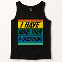 I Have More Than 4 Questions Passover Vintage Tank Top