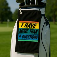 I Have More Than 4 Questions Passover Vintage Golf Towel
