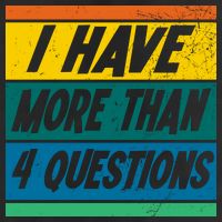 I Have More Than 4 Questions Passover Vintage Golf Towel