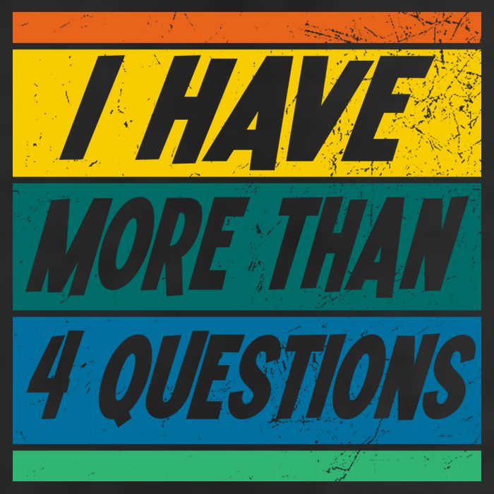 I Have More Than 4 Questions Passover Vintage Golf Towel