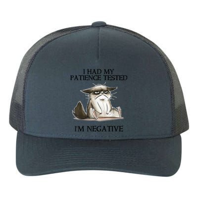 I Had My Patience Tested I'm Negative Cat Funny Yupoong Adult 5-Panel Trucker Hat