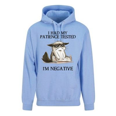 I Had My Patience Tested I'm Negative Cat Funny Unisex Surf Hoodie