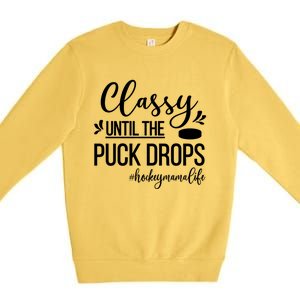 Ice Hockey Mama Life Ice Hockey Mom Of A Hockey Player Great Gift Premium Crewneck Sweatshirt