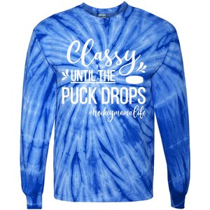 Ice Hockey Mama Life Ice Hockey Mom Of A Hockey Player Great Gift Tie-Dye Long Sleeve Shirt