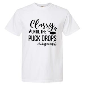 Ice Hockey Mama Life Ice Hockey Mom Of A Hockey Player Great Gift Garment-Dyed Heavyweight T-Shirt