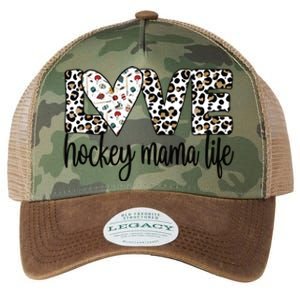 Ice Hockey Mama Life Mom Of An Ice Hockey Player Cool Gift Legacy Tie Dye Trucker Hat