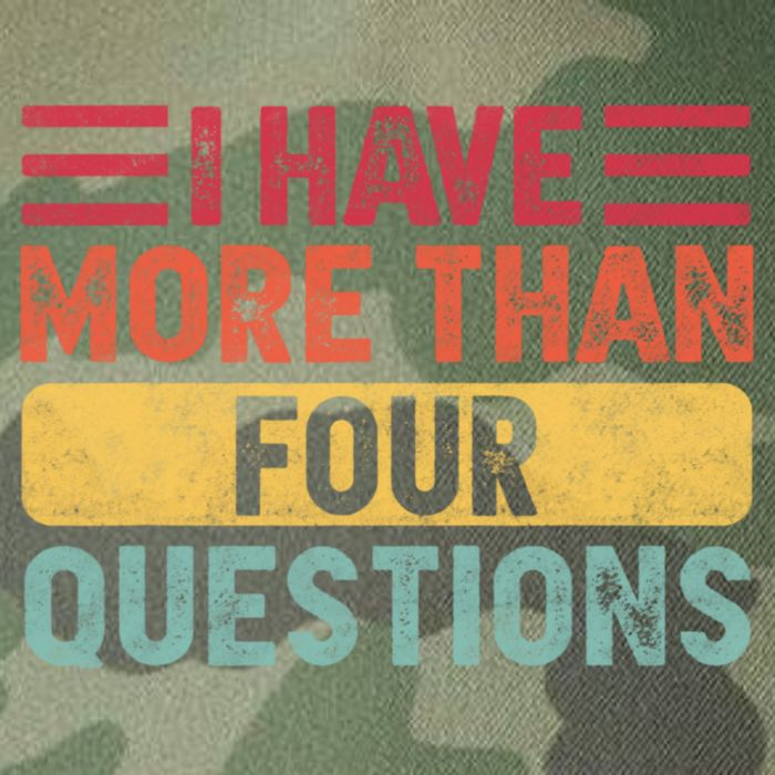 I Have More Than Four Questions Passover Legacy Tie Dye Trucker Hat