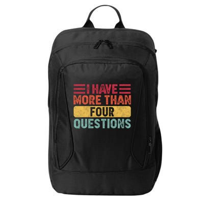 I Have More Than Four Questions Passover City Backpack