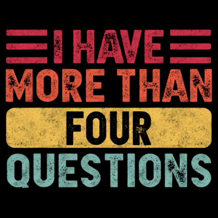 I Have More Than Four Questions Passover Impact Tech Backpack