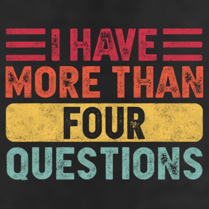 I Have More Than Four Questions Passover Trucker Hat