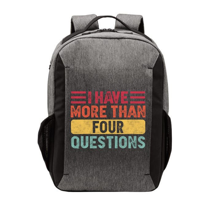 I Have More Than Four Questions Passover Vector Backpack