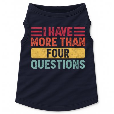 I Have More Than Four Questions Passover Doggie Tank