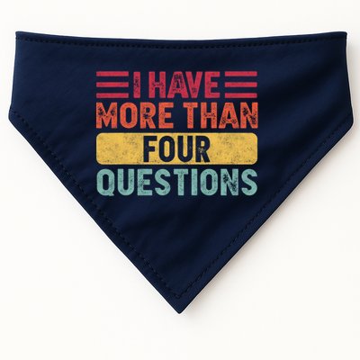 I Have More Than Four Questions Passover USA-Made Doggie Bandana