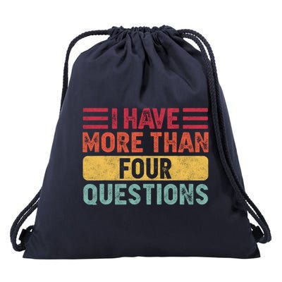 I Have More Than Four Questions Passover Drawstring Bag