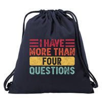 I Have More Than Four Questions Passover Drawstring Bag