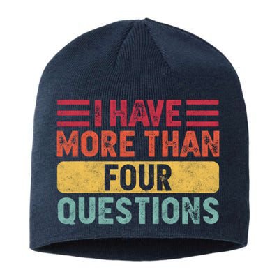 I Have More Than Four Questions Passover Sustainable Beanie