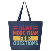 I Have More Than Four Questions Passover 25L Jumbo Tote