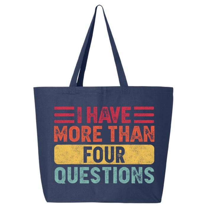 I Have More Than Four Questions Passover 25L Jumbo Tote